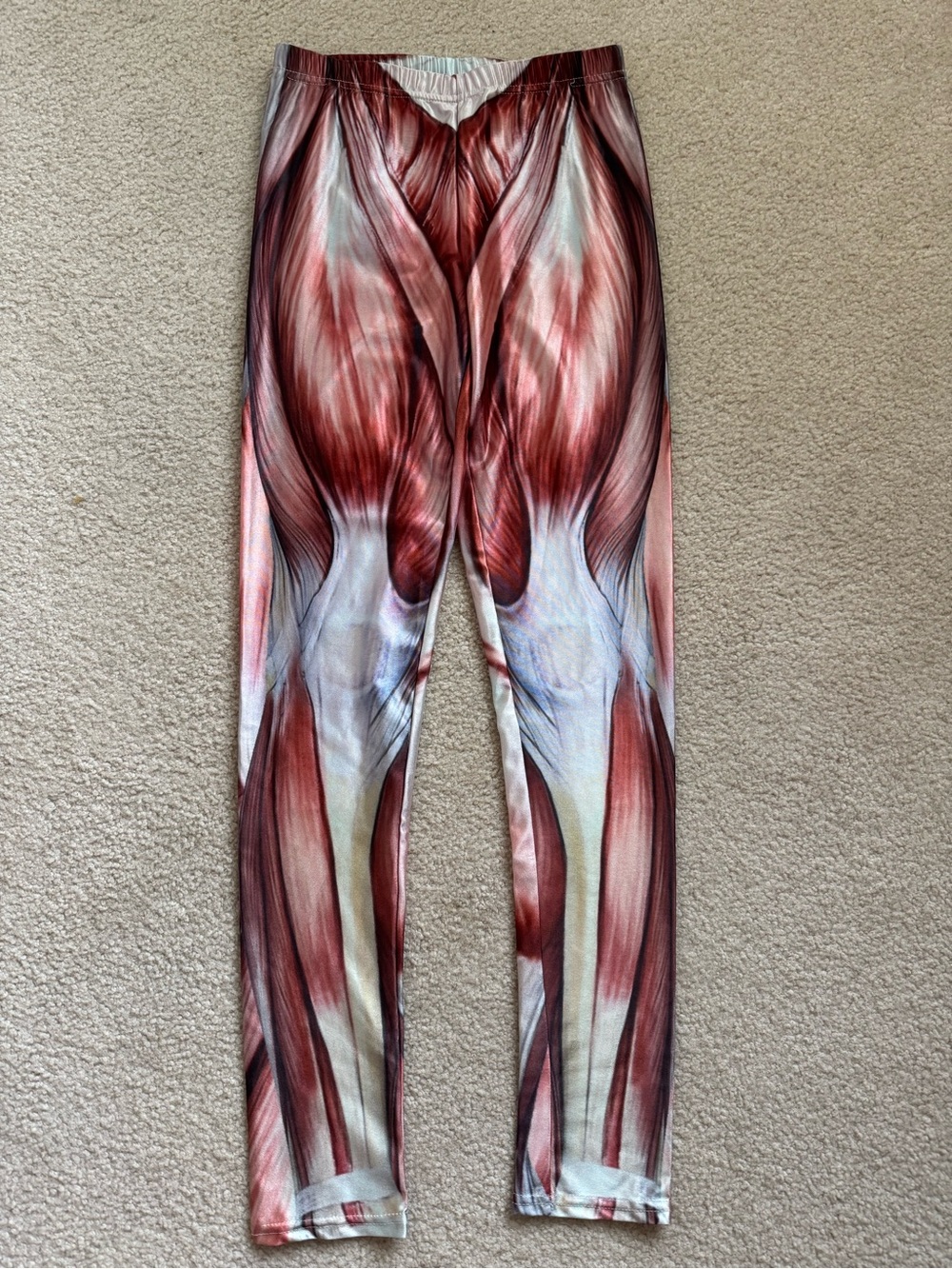 Anatomical Muscle Print Leggings Women's Size Small